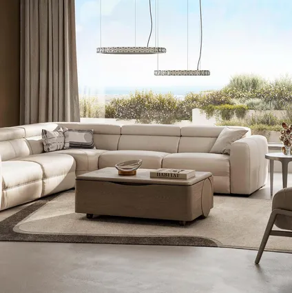 Divano relax angolare Balance di Natuzzi