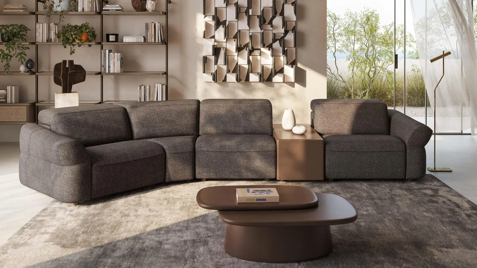 Divano relax Faraone di Natuzzi
