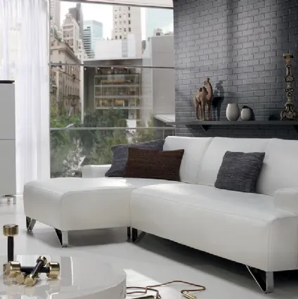 Divano con penisola Fly di Natuzzi