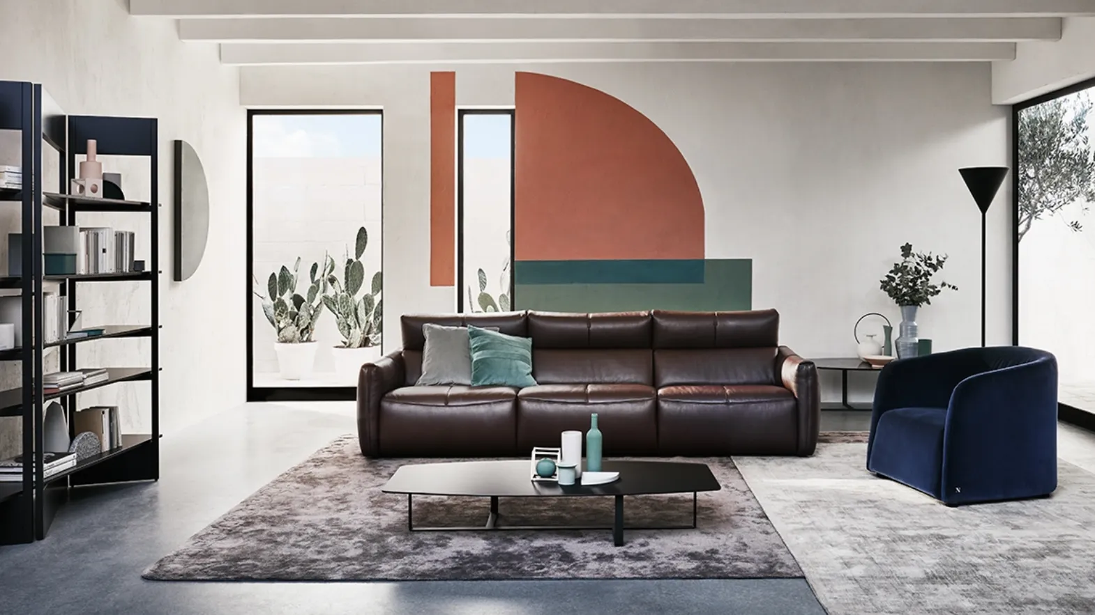 Divano lineare Galaxy di Natuzzi