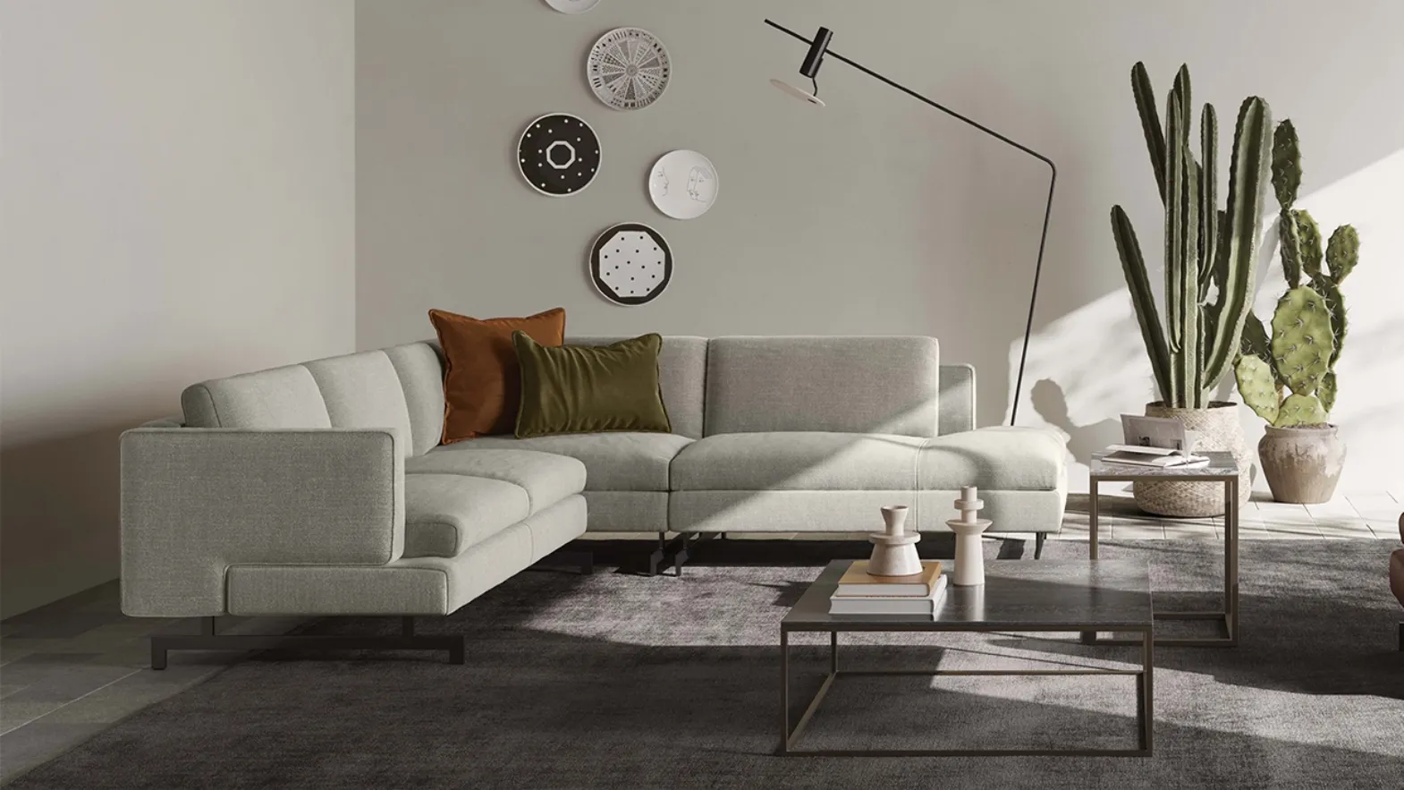 Divano angolare Jeremy di Natuzzi