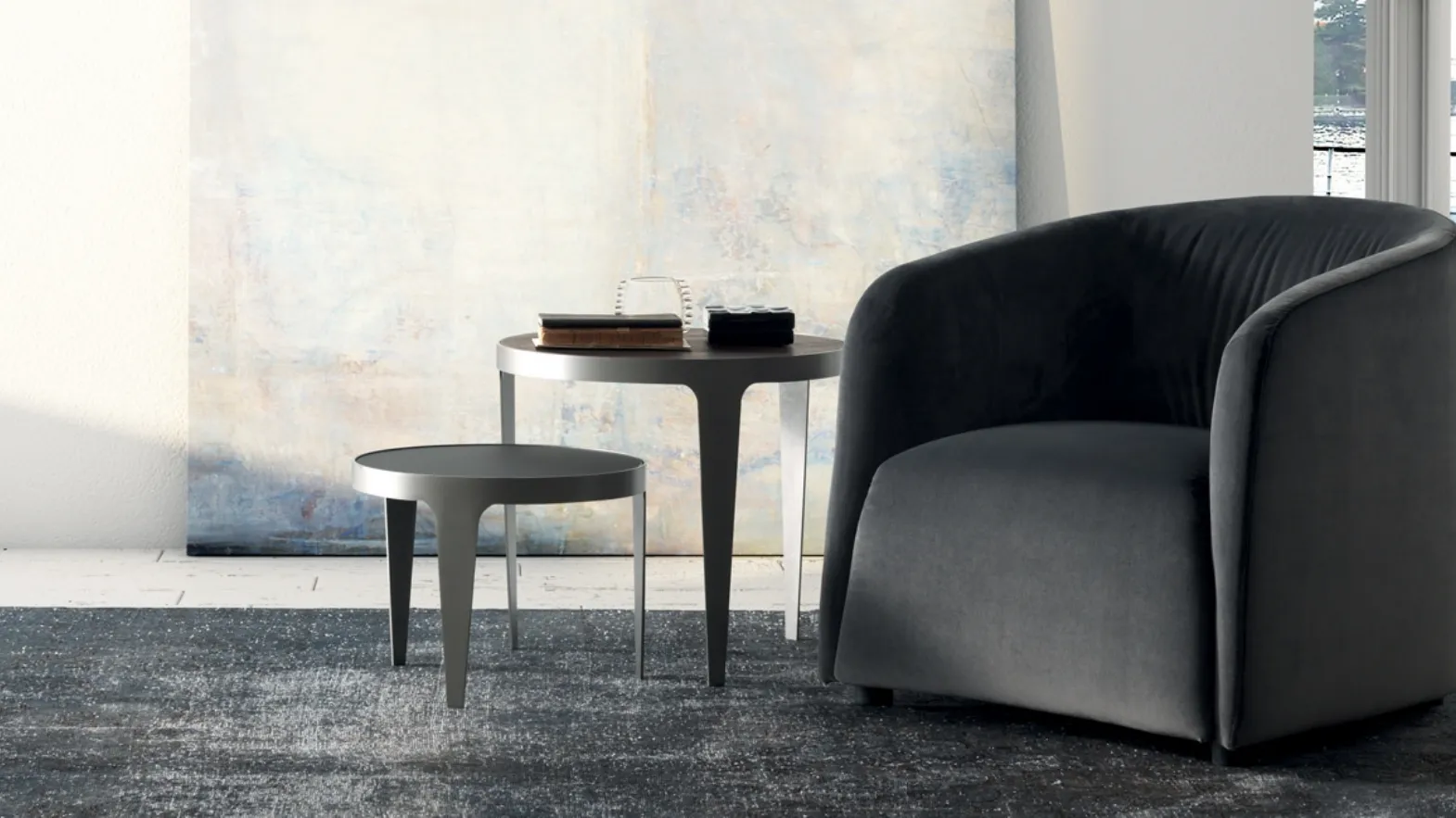 Poltrona lineare Logos di Natuzzi