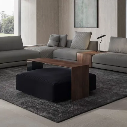 Divano ad angolo in tessuto Melpot di Natuzzi