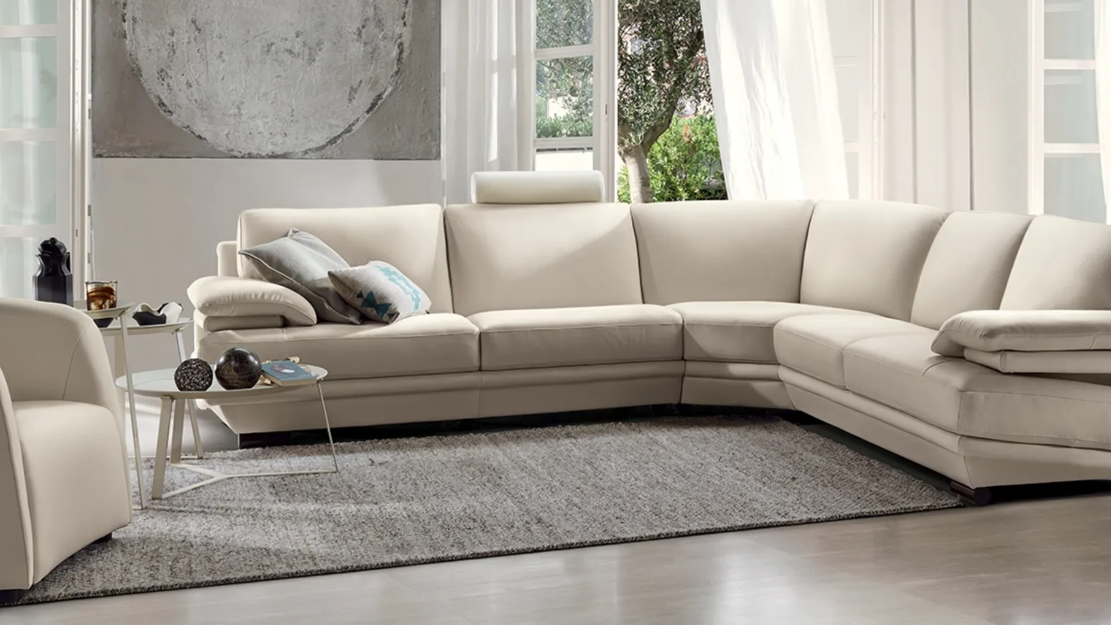 Divano ad angolo Plaza di Natuzzi