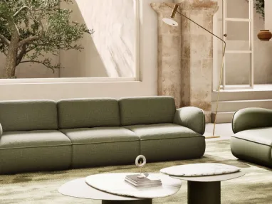 Divano lineare Snail di Natuzzi