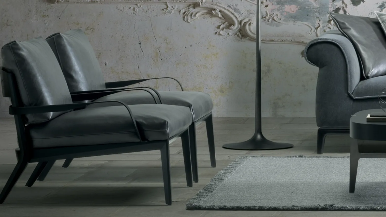 Poltrona lineare Viaggio di Natuzzi