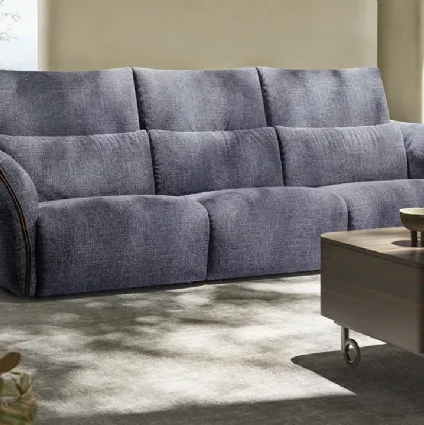 Divano relax lineare in tessuto Wellbe di Natuzzi