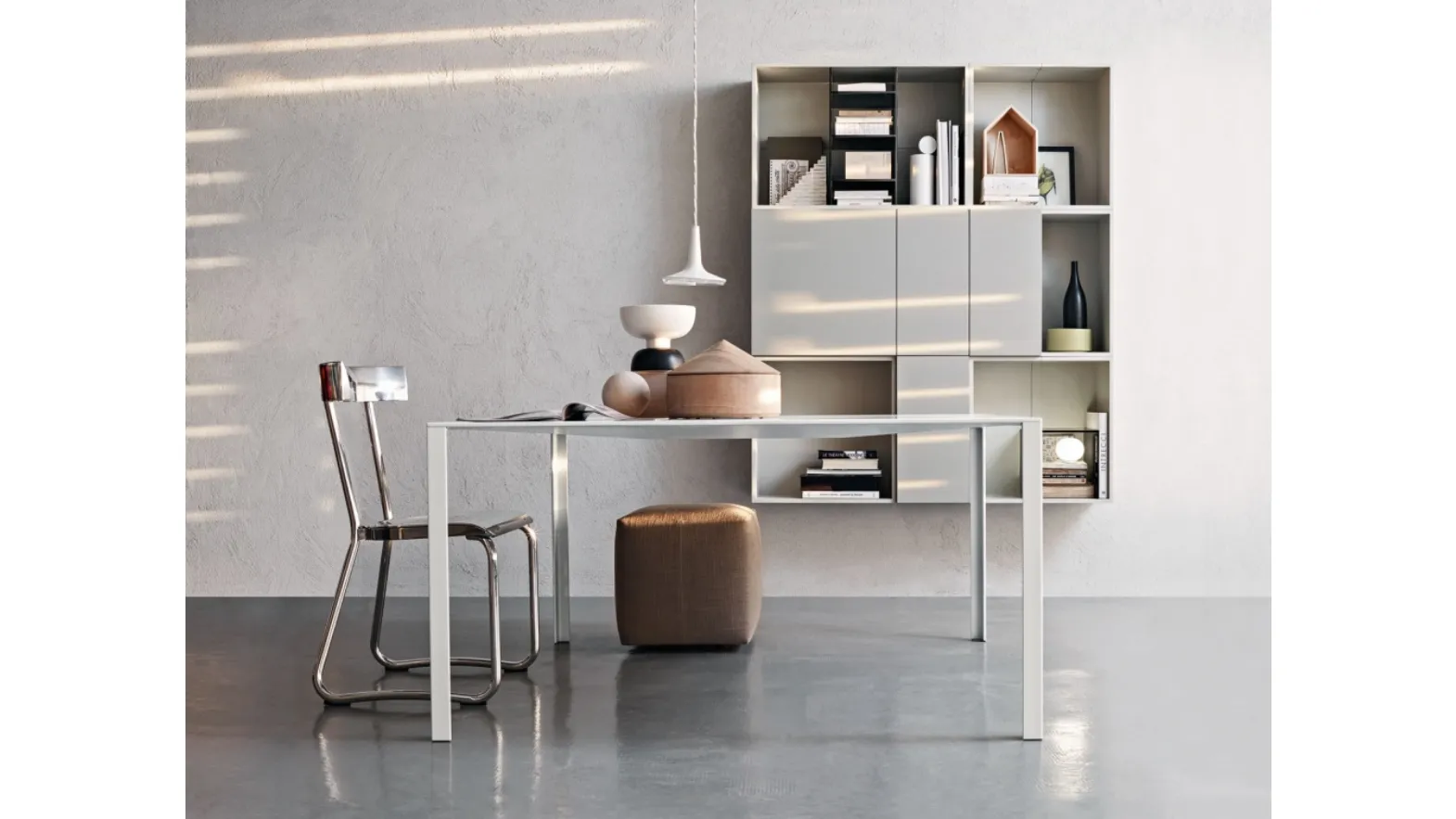 Sedia di design D-235-1 in alluminio di Molteni & C