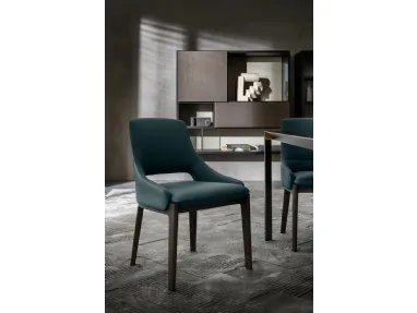 Sedia in pelle Devon di Molteni & C