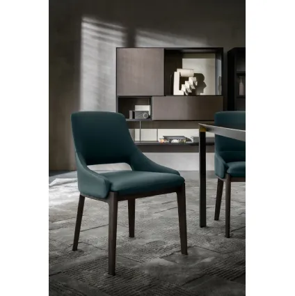 Sedia in pelle Devon di Molteni & C