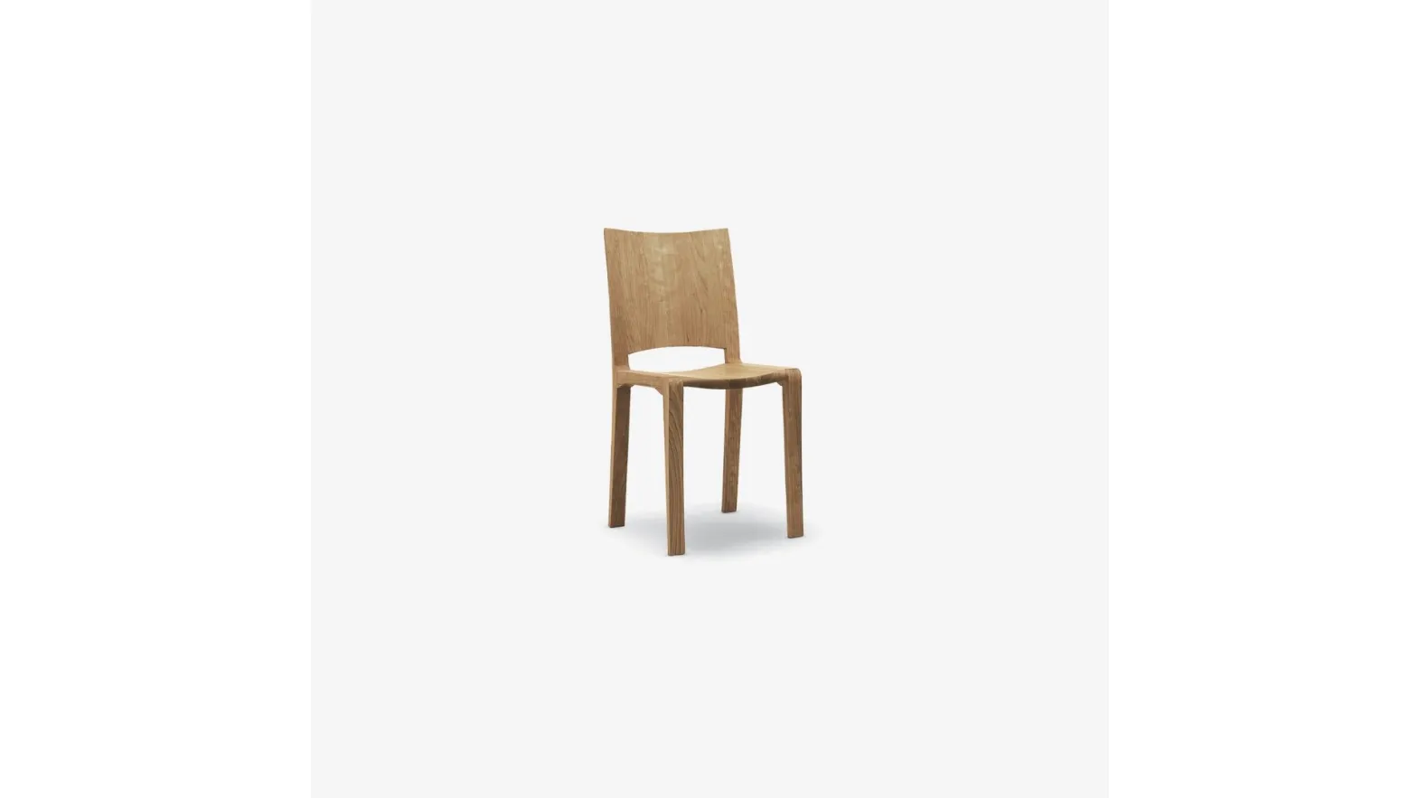 Sedia Piano Design Chair in legno massello di Riva1920