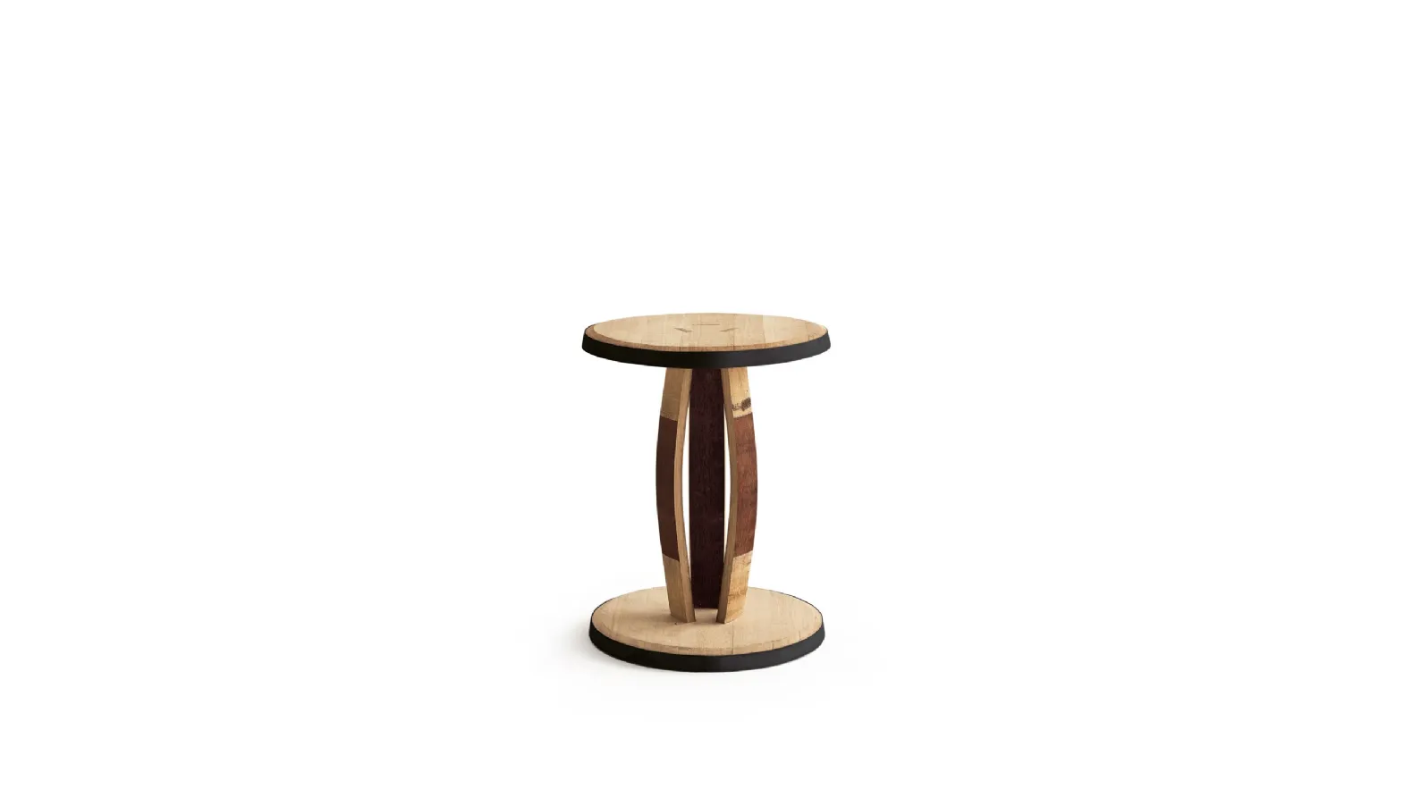Sgabello Rustico in legno di Rovere Barrique di Riva1920