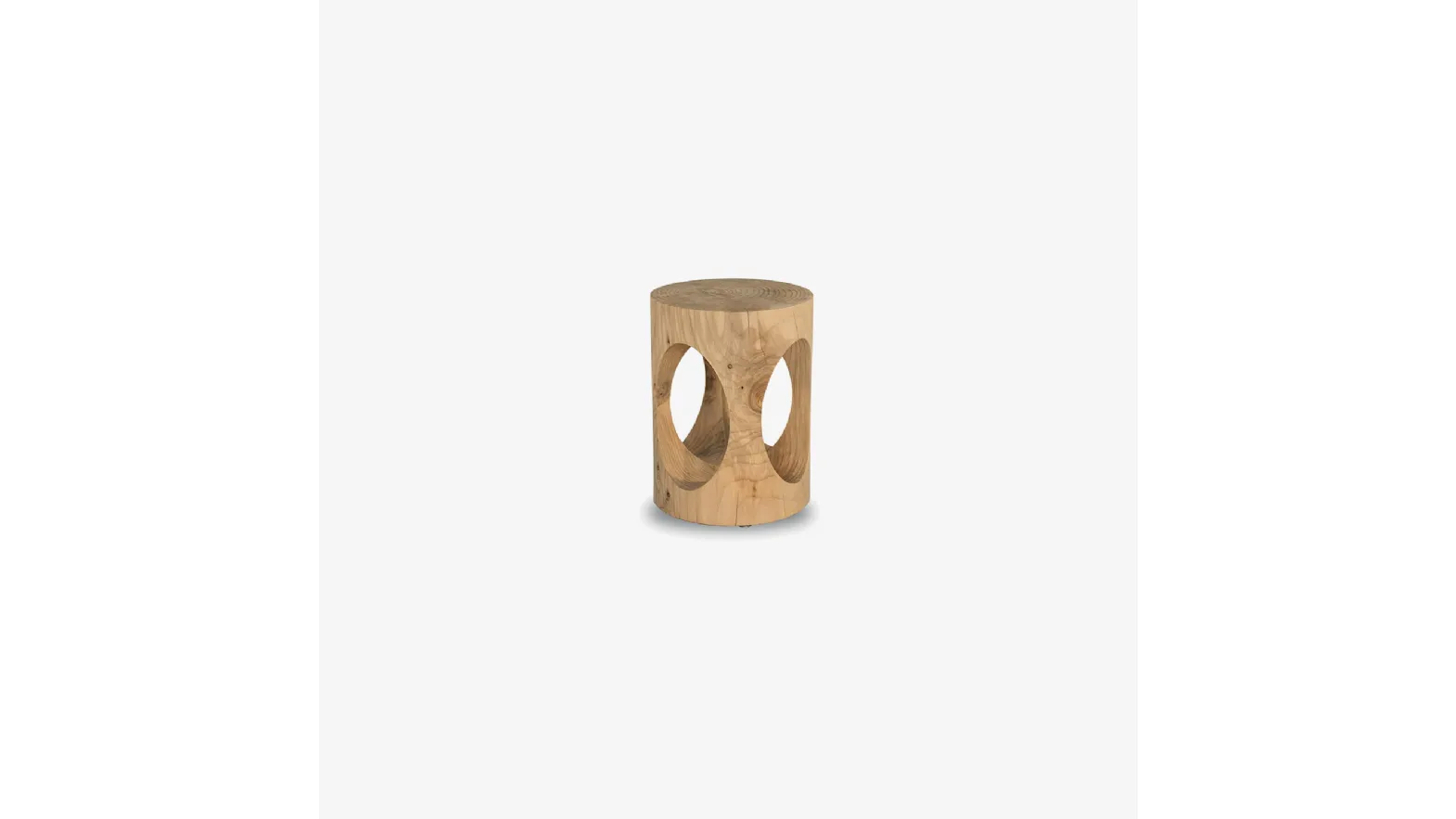 Sgabello Ziba in legno massello di cedro profumato di Riva1920