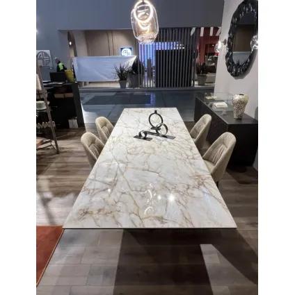 Tavolo allungabile in ceramica Axel di Ozzio