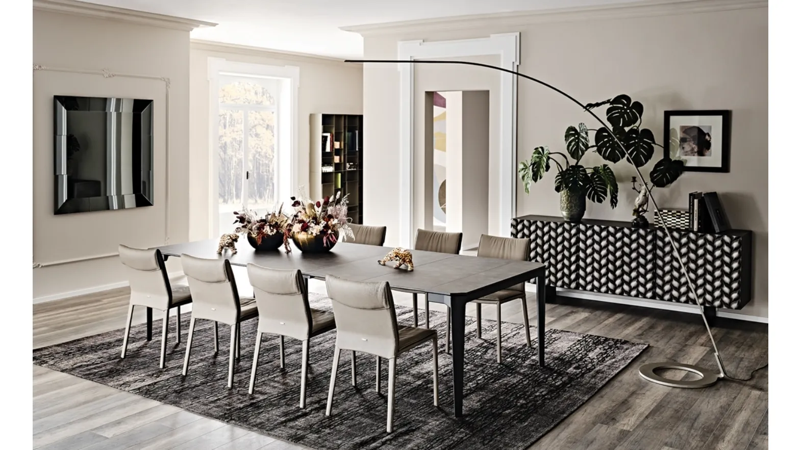 Consolle allungabile con piano in laminato Nemo di Cattelan Italia