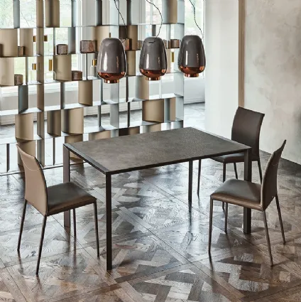 Tavolo con struttura in acciaio e piano in laminato Pedro di Cattelan Italia