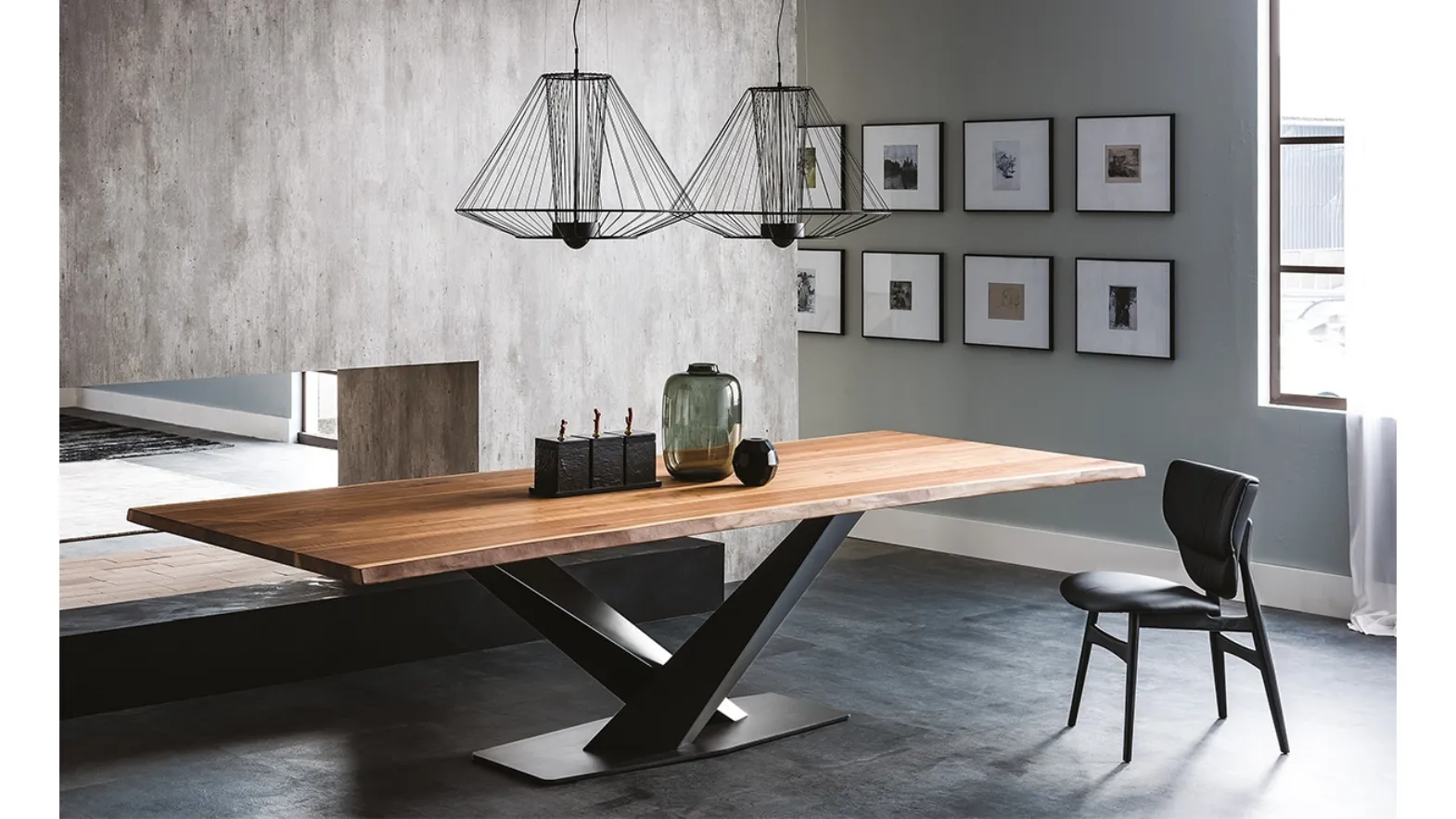 Tavolo con piano in legno Stratos Wood di Cattelan Italia