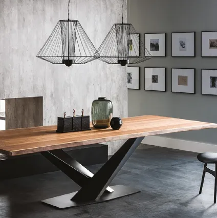 Tavolo con piano in legno Stratos Wood di Cattelan Italia