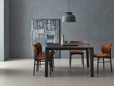 Tavolo allungabile Desco in Rovere Carbone di Sangiacomo