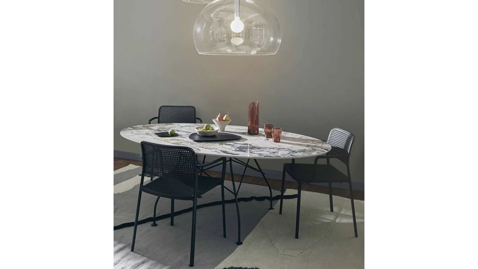Tavolo rotondo Glossy di Kartell