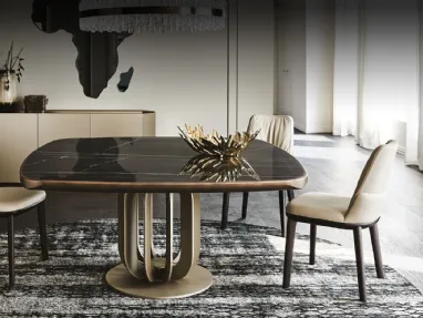 Tavolo in ceramica con piano quadrato con angoli smussati Soho Keramic Premium di Cattelan Italia