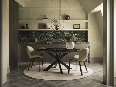 Tavolo Spider Keramik Premium Round di Cattelan Italia
