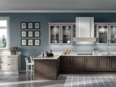 Cucina Classica Baltimora in Frassino Havana di Scavolini