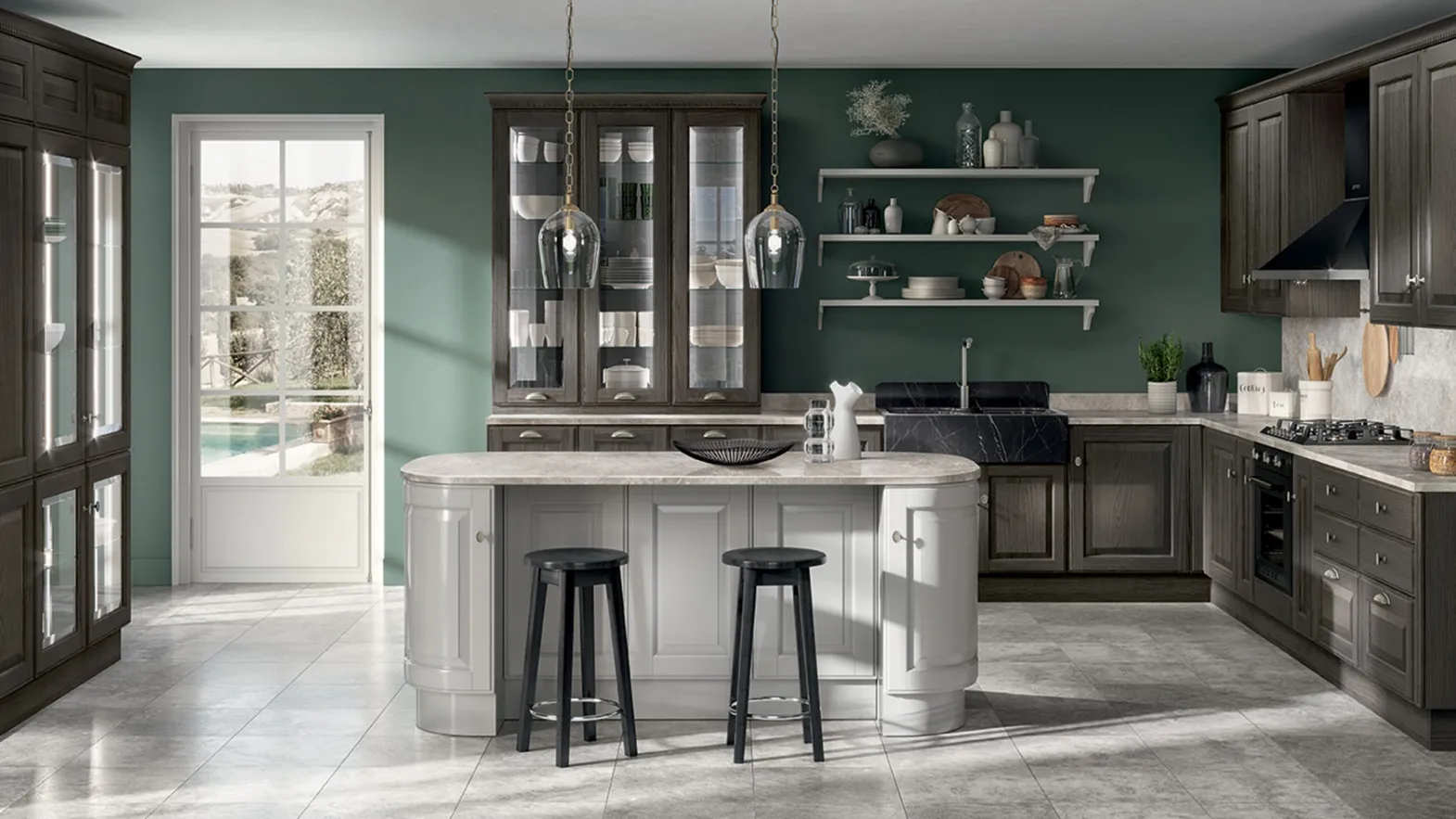 Cucina Classica Baltimora in Frassino Londra di Scavolini
