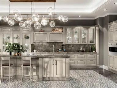 Cucina Classica Baltimora in Laccato opaco Visone di Scavolini