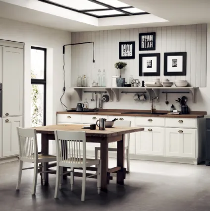 Cucina Classica Favilla con Top in Laminato Old Natural di Scavolini
