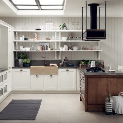 Cucina Classica Favilla in Laccato opaco Bianco di Scavolini