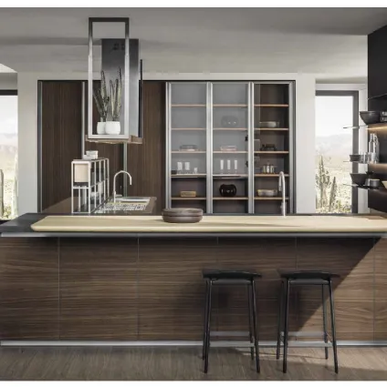 Cucina Design HiLine Frame Door finitura Noce di Dada