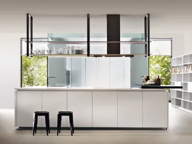 Cucina Design HiLine in Laccato Opaco Bianco di Dada