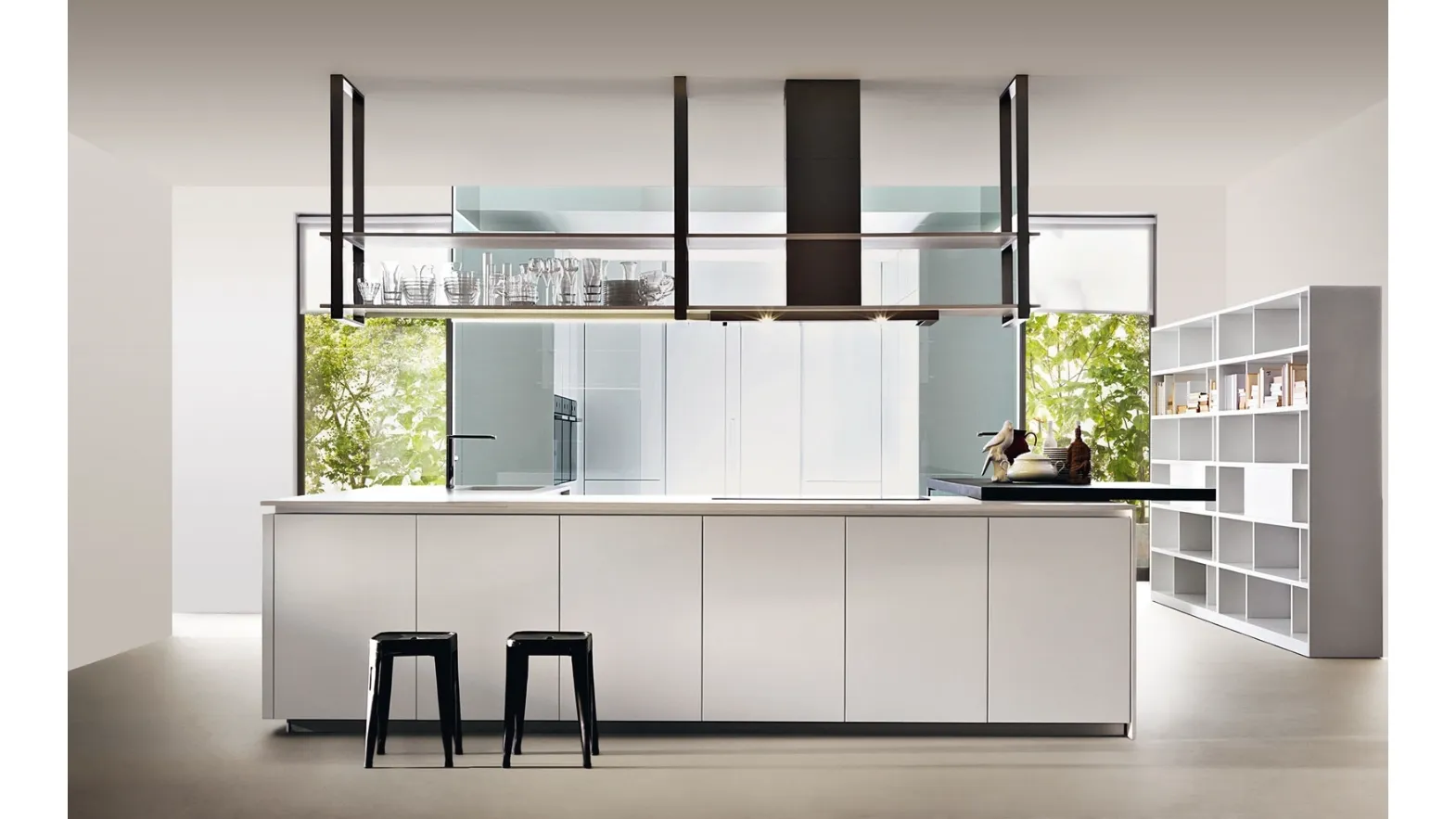 Cucina Design HiLine in Laccato Opaco Bianco di Dada