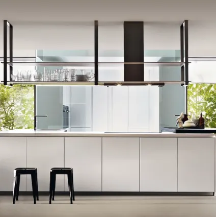 Cucina Design HiLine in Laccato Opaco Bianco di Dada