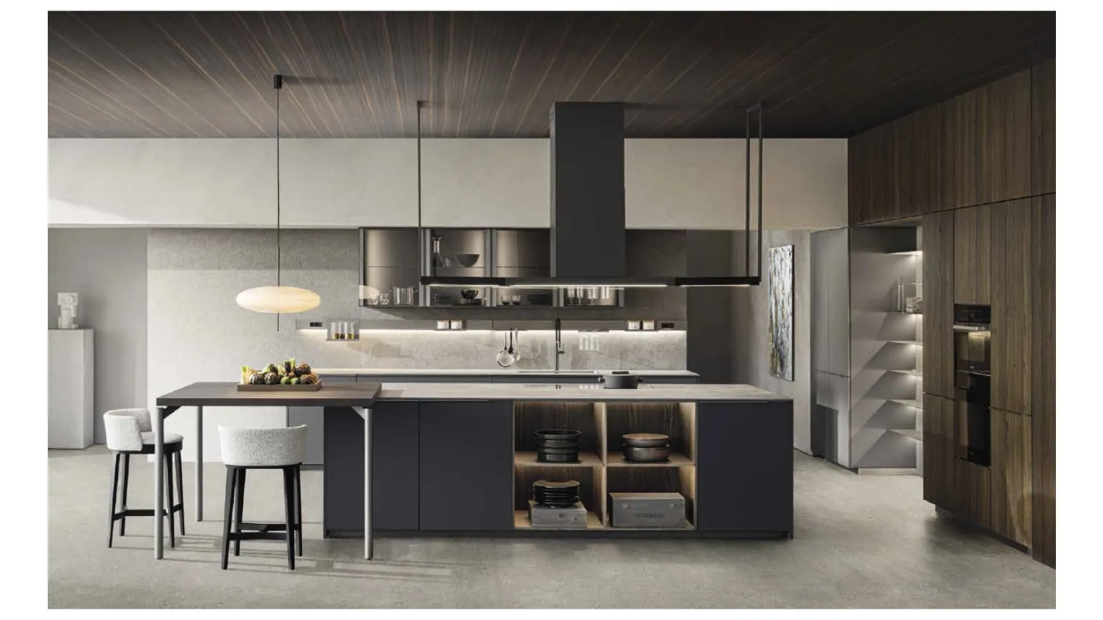 Cucina Design InDada in Fenix Grigio di Dada