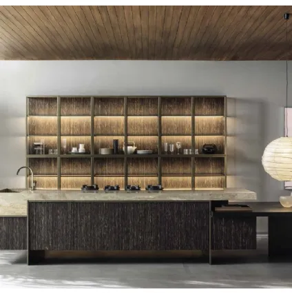 Cucina Design Ratio finitura Palma Scuro di Dada