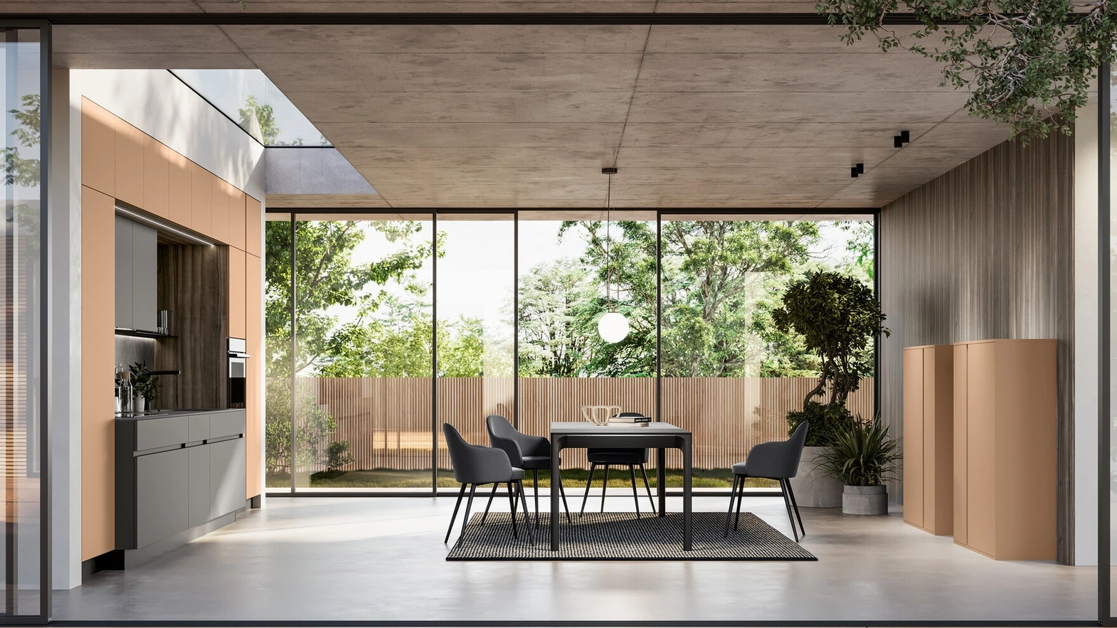 Cucina Moderna lineare Cloe 04 di Arredo3