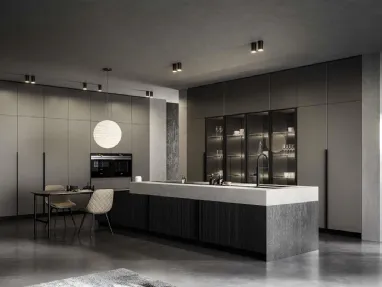 Cucina Moderna con isola Tratto 10 01 di Arredo3