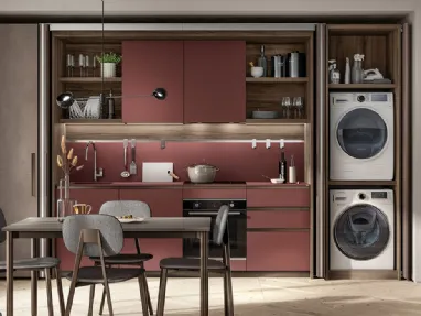 Cucina Modernea Boxi Rosso Jaipur di Scavolini
