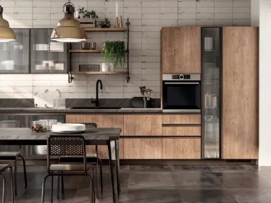 Cucina Moderna Diesel Open Workshop Rovere Landscape di Scavolini