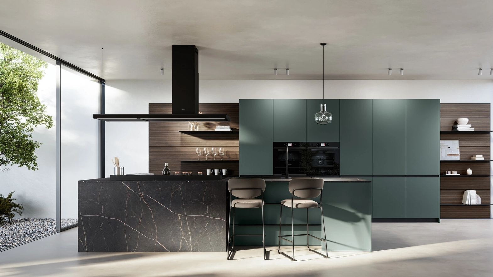 Cucina Moderna in Pet con isola Kalì di Arredo3