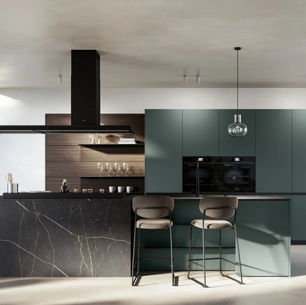 Cucina Moderna in Pet con isola Kalì di Arredo3
