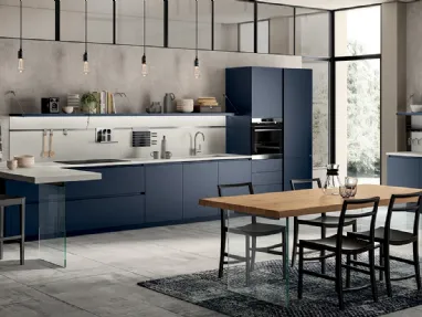 Cucina Moderna Liberamente Blu Moon di Scavolini