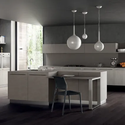 Cucina Moderna Mood in Rovere Fade e Vertigo di Scavolini