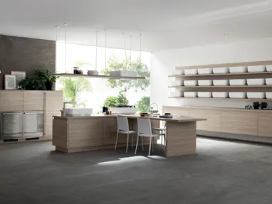 Cucina Moderna Qi in Olmo Hono di Scavolini