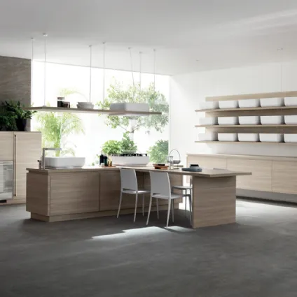 Cucina Moderna Qi in Olmo Hono di Scavolini