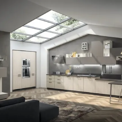 Cucina Sax Noce Neutral e Polvere di Scavolini