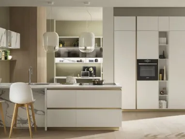 Cucina DeLinea in laccato Bianco Prestige di Scavolini