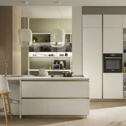 Cucina DeLinea in laccato Bianco Prestige di Scavolini